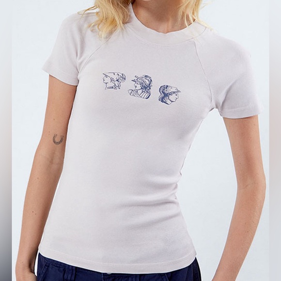 PacSun PS / LA Greek Busts Raglan T-Shirt - Size: XS - Picture 1 of 7